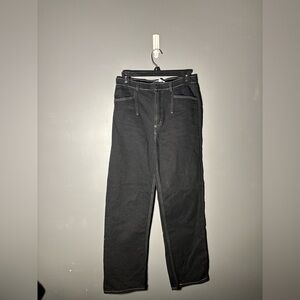 & Other Stories Contrast Stitch Wide Leg Jeans Women’s Size 4